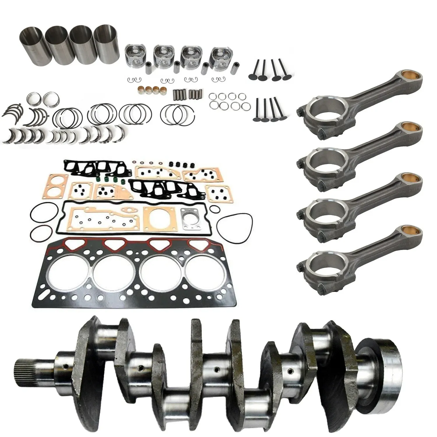 Perkins Overhaul Rebuild Kit with Connecting Rod and Crankshaft