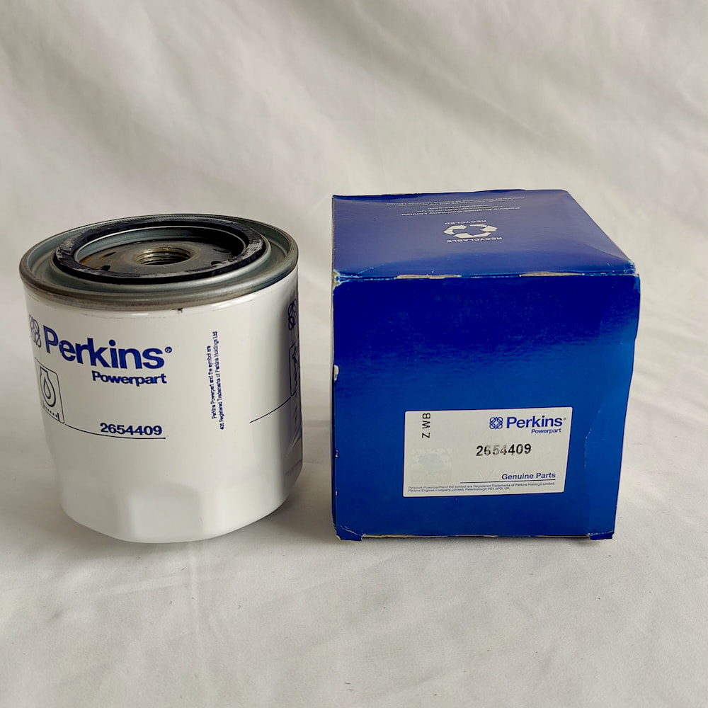 Genuine Perkins 2654409 spin-on oil filter