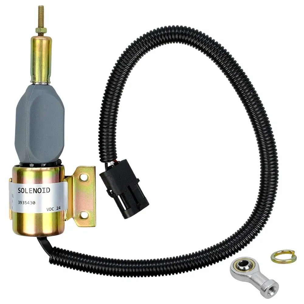 Solenoide de corte de combustible Cummins 3935432 24V para motores 4BT, 6BT y 6CT