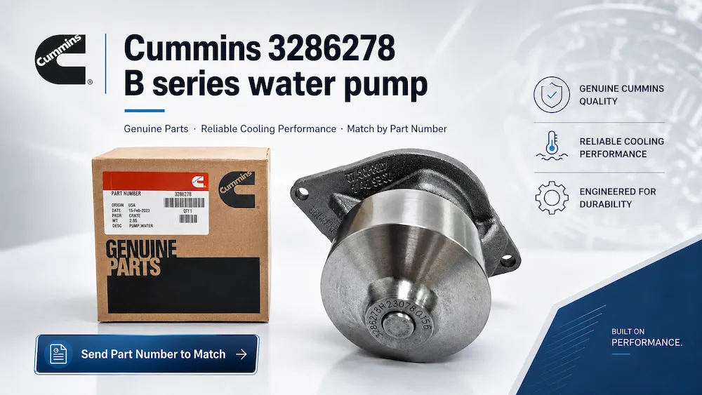 Cummins 3286278 B series water pump