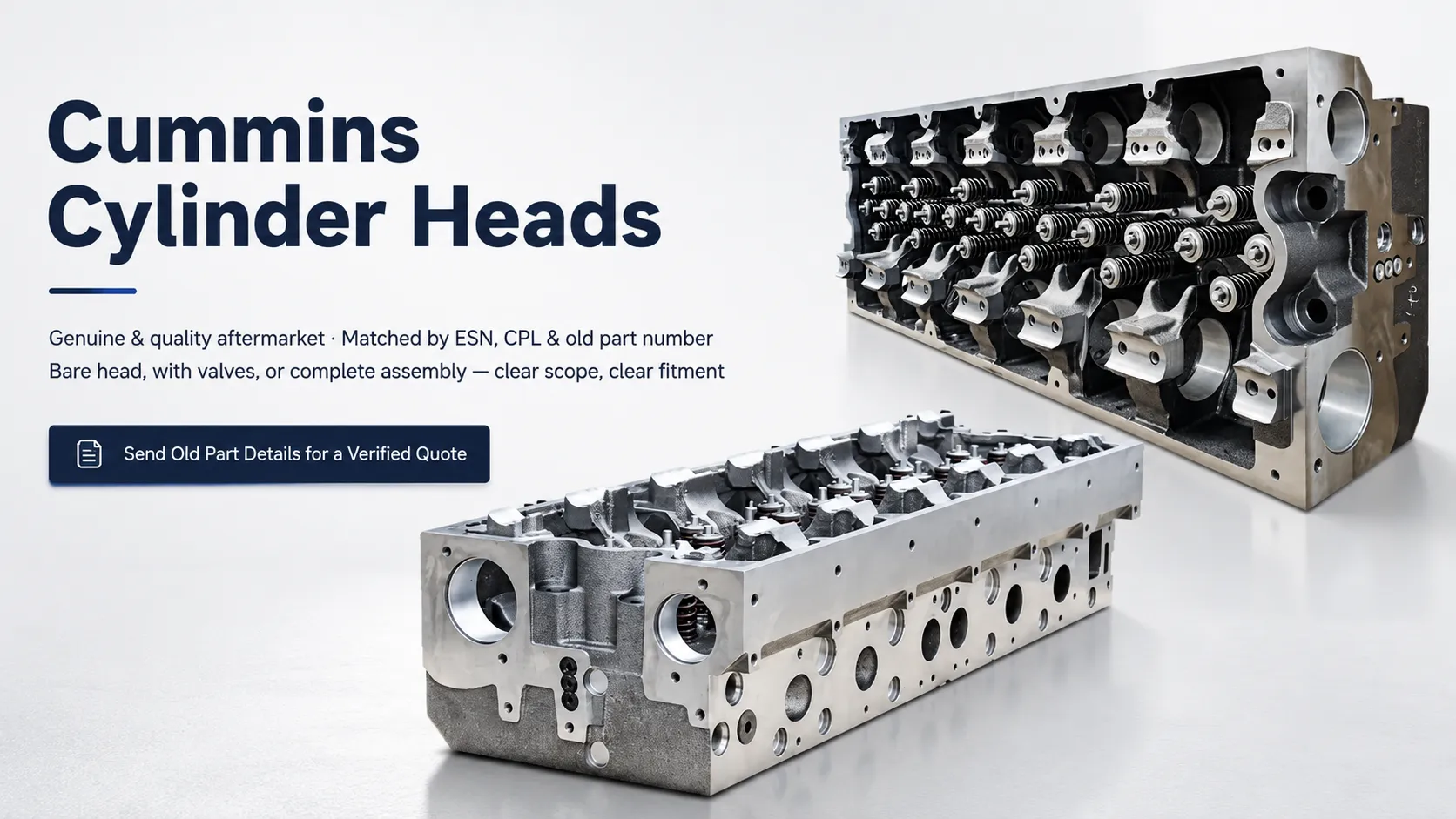 Cummins cylinder head for sale