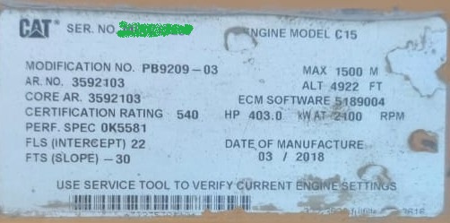 original CAT C15 engine supplier