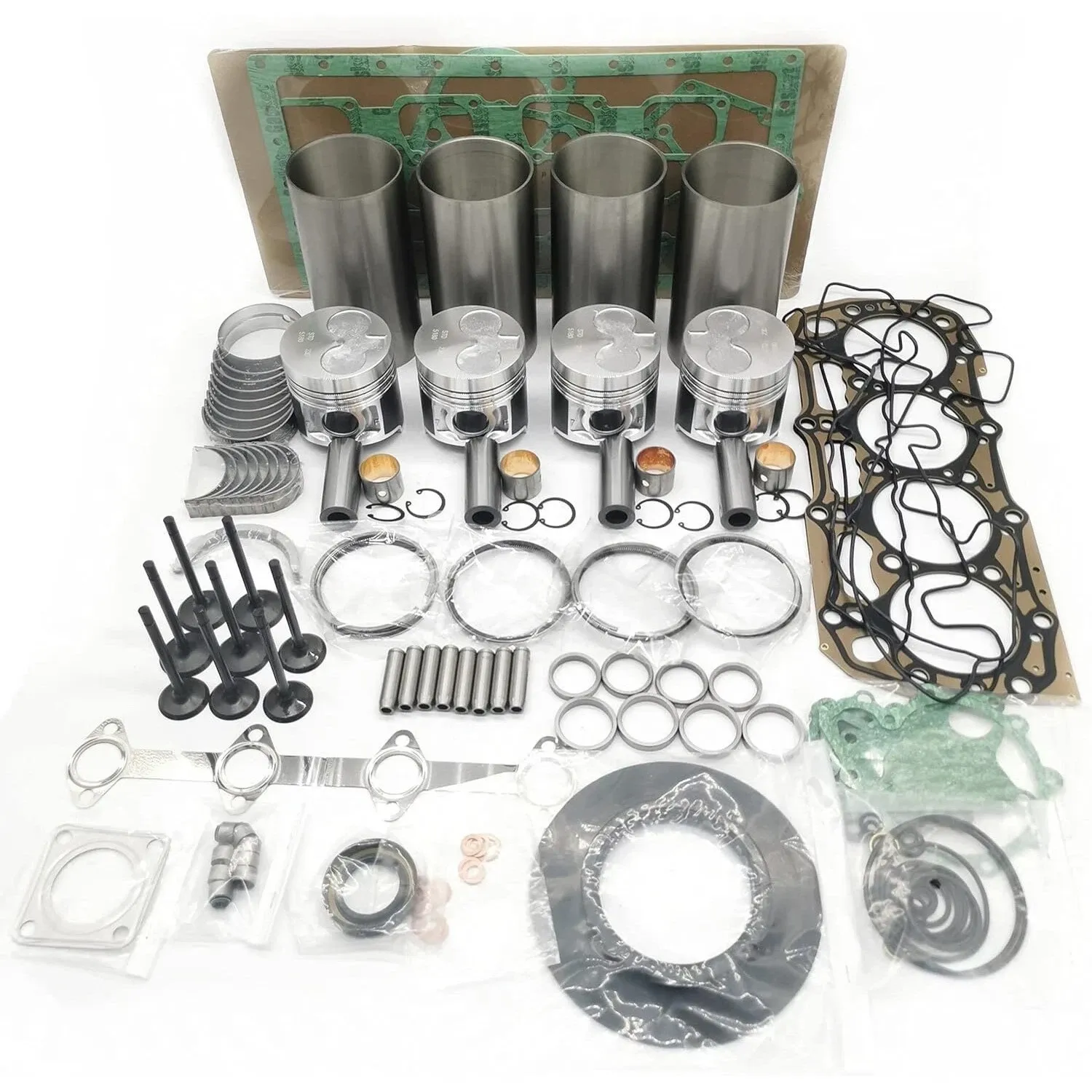 Perkins Engine Overhaul Kit – Pistons, Rings, Valves, Bearings & Gaskets